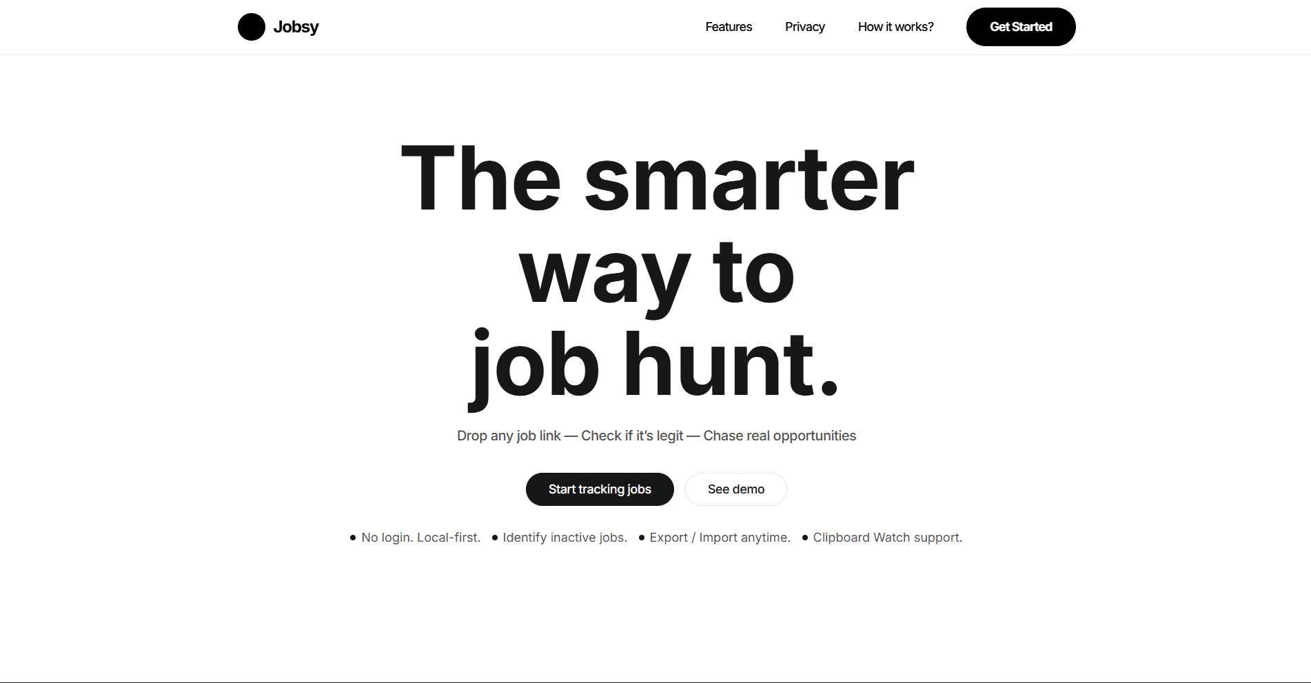 Jobsy: Application Tracker